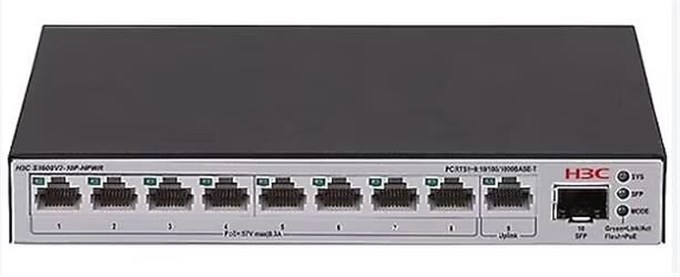 H3C S1600V2-18P-HPWR L2 16 port 10-100-1000 BASE-T PoE+ Portu 2 adet 1G SFP Portu 240W PoE+ Switch