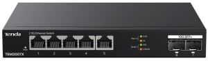 Tenda TEM2007X 2.5Gb Switch 7 Port 5x2.5G Por+2x10Gb SFP+ 50Gbps Yönetilmeyen Nas, Oyun PCsi Switch