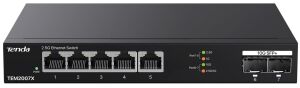 Tenda TEM2007X 2.5Gb Switch 7 Port 5x2.5G Por+2x10Gb SFP+ 50Gbps Yönetilmeyen Nas, Oyun PCsi Switch