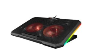 Addison Rampage AD-RC12 CLAW Siyah 2 Fan 2 USB RGB Işıklı 15-17 Notebook Soğutucu Stand