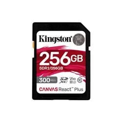 Kingston SDR2-256GB Canvas React Plus SDXC UHS-II 300R-260W U3 V90 for Full HD-4K-8K Hafıza Kartı