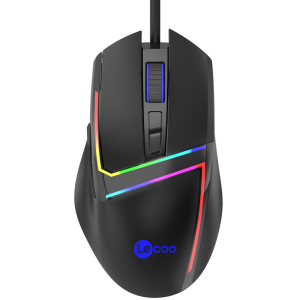 LECOO MS106 Kablolu USB RGB 3200dpi Siyah Gaming Mouse