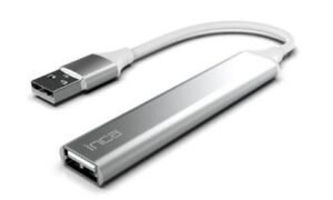 Inca IUSB-4TUX 3X2.0 3.0 USB Çıkış USB Çıkış 5 Gbps Usb Çoklayıcı Alüminyum Kasa