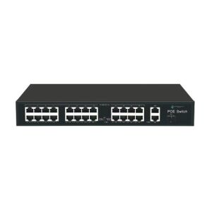 ODS 24port PoE 300w 1-SFP 2-Uplink 10/100 Yönetilemez Switch 08ODS-24P2U1S-300