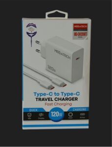 Megatech (MG-CH120WTT) 120W Type-C To Type-C Şarj Aleti