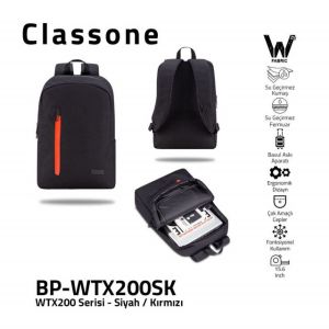 BP-WTX200SK BP-WTX200SK-15.6'' Sırt Çnt-Siyah-Krımızı
