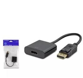 HADRON HDX7873 DisplayPort to HDMI Dişi Görüntü Dönüştürücü 4K 30 Hz - Siyah