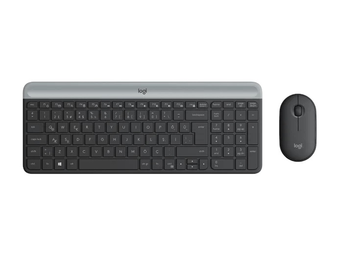 LOGITECH MK470 Kablosuz Q Trk Siyah Klavye - Mouse Set (920-009435)