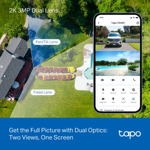 TP-LINK 3MP Dual Lens PT Speed Dome WiFi Kablosuz Pan-Tilt IP Kamera Tapo C545D