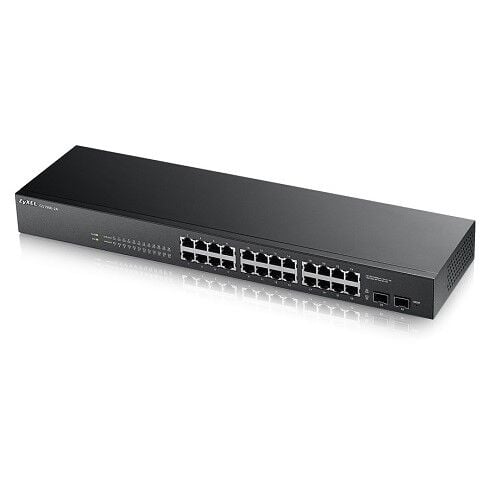 ZyXEL 24port PoE 170w 2-SFP Gigabit Yönetilebilir Switch GS1900-24HP