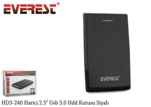 Everest HD3-240 Harici 2.5 Usb 3.0 Hdd Kutu Siyah