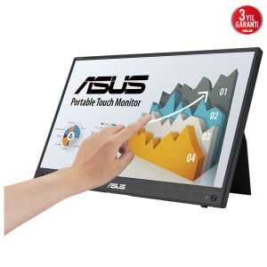 ASUS 15.6 IPS Dokunmatik ZenScreen MB16AMTR 5ms 60Hz mHDMI-TypeC Bataryalı Taşınabilir Monitör 1920x1080 / 90LM04S0-B02170