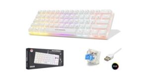 Hadron G508B Kablolu Oyuncu Mini Klavye Mekanik Blue Switch Rgb Q Beyaz