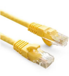 ODS 0.5metre CAT6 Utp LSZH Saf Bakır Sarı Patch Kablo (5'li paket)