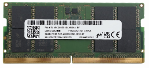 MICRON 32GB DDR5 4800MHZ CL40 NOTEBOOK RAM MTC16C2085S1SC48BA1