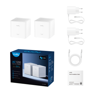 CUDY M1200 WIFI5 AC1200 Çift Bant Router 2'li set