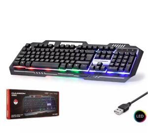 Hadron Hd863 Kablolu Oyuncu Klavye Metal Led Q Siyah