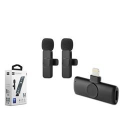 Hadron HDX2786 Kablosuz  Çift Yaka Mikrofonlu  Lighting Son derece hassas 20 metre erişilebilir