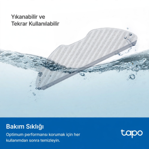 TP-LINK Tapo RVA300 RV10/RV30 Serisi Yıkanabilir Robot Süpürge Paspas Bezi