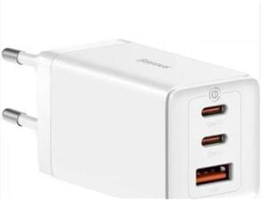 BASEUS CCGP120202 GaN5 Pro 2C+U 65W Şarj Cihazı Beyaz