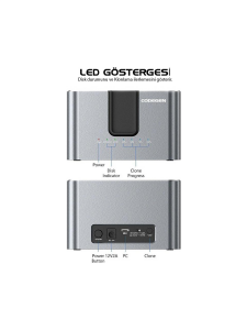 CODEGEN CDG-DOC-505 2.5/3.5 SATA HDD/SSD + M.2 NVMe Type-C Offline Kopyalama Harddisk Dock Stand