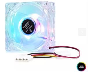 Hadron Hdx1516 8Cm Kasa Fanı 4Pin Led Transparent