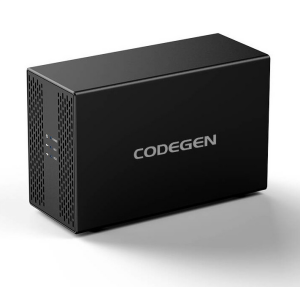 CODEGEN CDG-HDC-35DUO 2x 2.5/3.5 SATA HDD/SSD 2x20TB USB 3.0 5Gbps RAID 0/1 JBOD Dual Harici Disk Kutusu