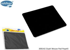Addison 300142 Siyah Mouse Pad Poşetli