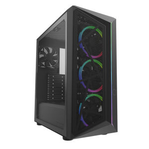 COOLERMASTER 650W 80+ BRONZE CMP510 TG CP510-KGNN65-S01 4-ARGB Fanlı Gaming Mid-Tower PC Kasası