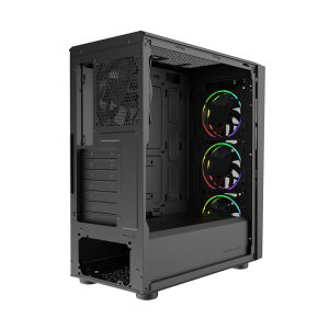 COOLERMASTER 650W 80+ BRONZE CMP510 TG CP510-KGNN65-S01 4-ARGB Fanlı Gaming Mid-Tower PC Kasası