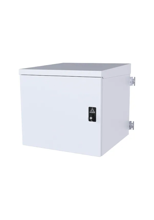 AGER 12U 600x600mm IP66 / IP55 Dış Ortam Duvar Tipi Çift Çıdarlı  Kabinet AG-OB12U6060B2