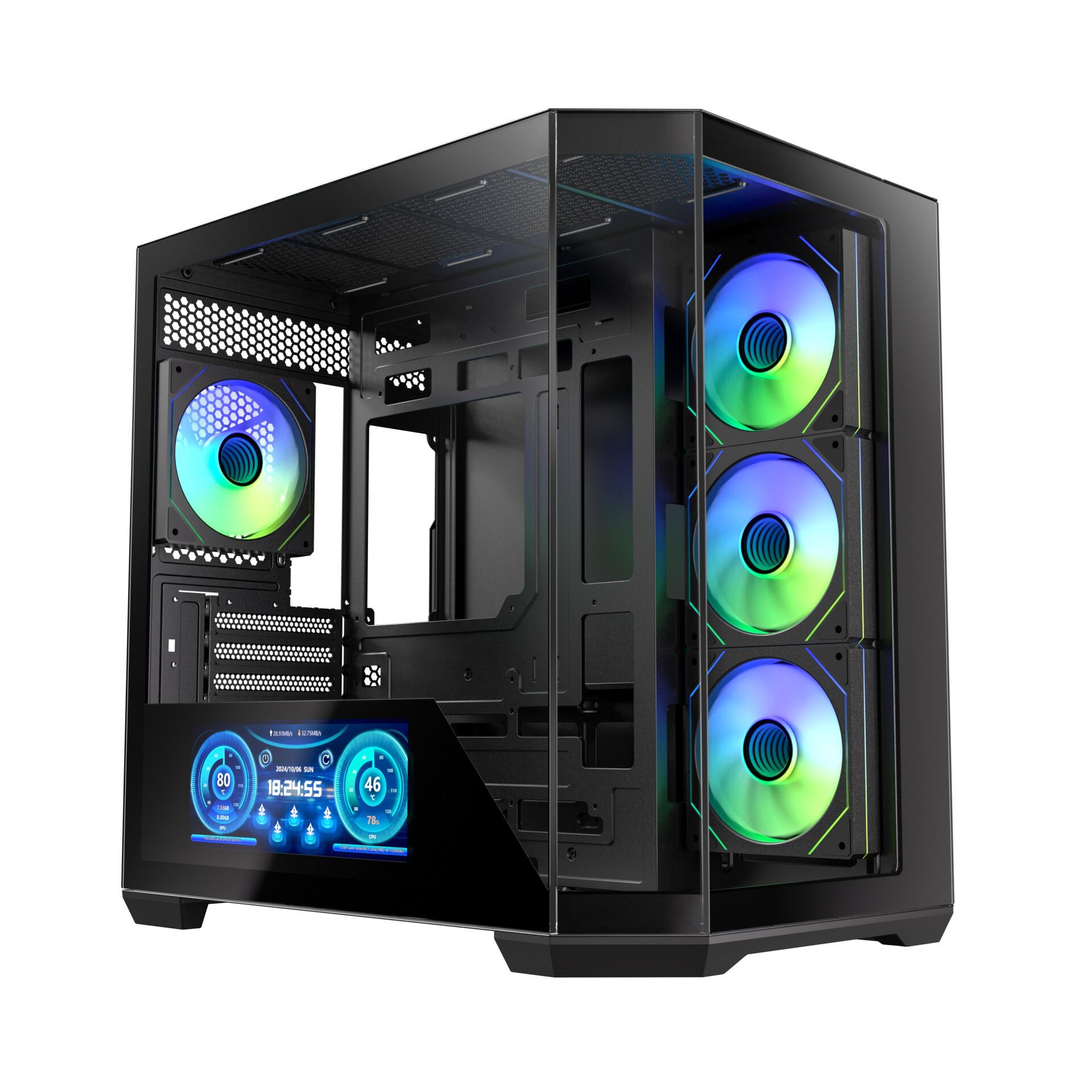 BITFENIX 850W 80+ BRONZE 10.24 DIGITAL T10 Siyah Gaming Mid-Tower PC Kasası