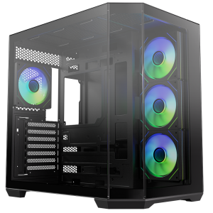 BITFENIX 850W 80+ BRONZE Ayna efektli MIRROR T10 Siyah Gaming Mid-Tower PC Kasası