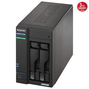 ASUSTOR 2diskli Celeron N5105-8GB RAM-2.5Gbe Nas Server AS6702T (44620)