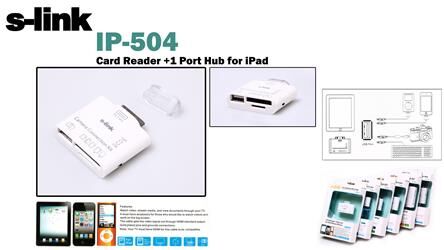 S-link IP-504 Ipad 5in1 Kart Okuyucu
