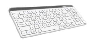 Everest KB-BT90 Beyaz-Gri Bluetooth+ 2.4Ghz  Q Mac-Win-Android-Ios Uyumlu Kablosuz klavye