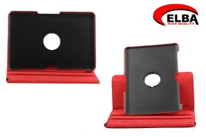 Elba Samsung Tab2 P5100 Renkli Kılıf 360 Derece Dönebilen (Beyaz-Kırmızı-Açık Mavi-Siyah) 10.1