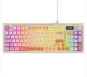 Everest KB-79 SILENT PRO Bej-Pembe-Turuncu SESSİZ RGB Q Membrane Oyuncu Klavyesi