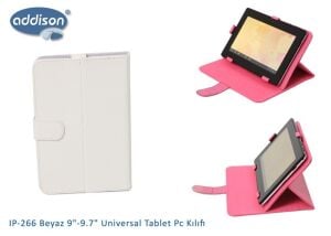 Addison IP-266 Beyaz 9-9.7Universal Tablet Kılıf