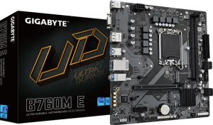 GIGABYTE B760M-E DDR5 HDMI VGA DP PCIe 4.0 16X 1700p mATX