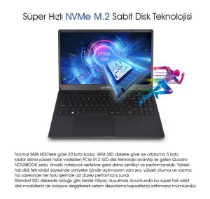 Quadro NovaBook IN16-1650P-CS Ci5 1035G7 16gb 512gb 15.6 FreeDos Notebook