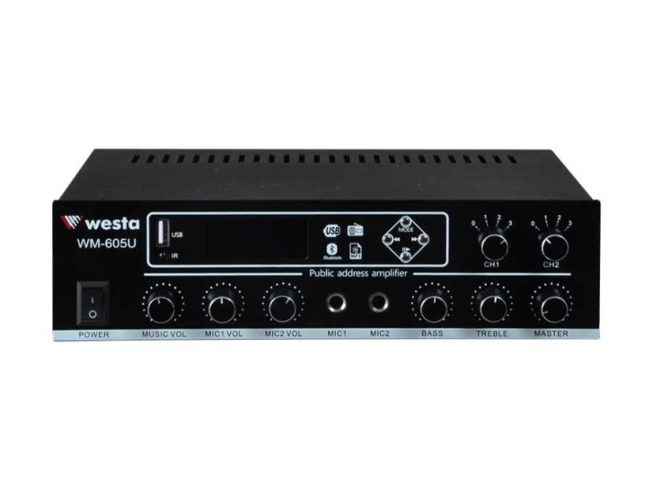 WESTA WM-605U 100W 2-bölgeli Mikser Amfi