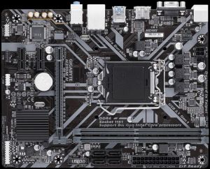 H310M-H H310 Soket LGA1151 DDR4 2666 MHz DVI-D VGA V.1 Anakart
