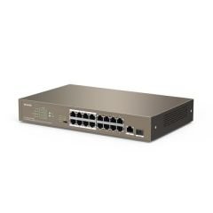 TEF1118P-16-150W 16 portlu 10/100Mbps +1 Gigabit/SFP Slots Switch With 16-Port PoE