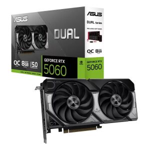 ASUS RTX5060 8GB DUAL-RTX5060-O8G GDDR7 128bit HDMI DP PCIe 5.0 WHITE EDITION