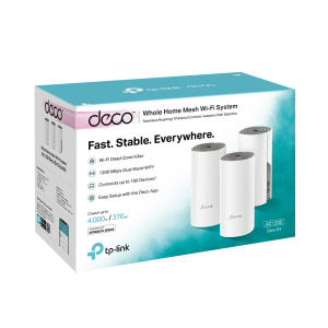 TP-LINK DECO E4 1200mbps AC1200 Dual Band Mesh Router 3-lü paket