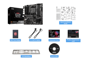 MSI B550M PRO-VDH DDR4 M2 PCIe NVME HDMI DP PCIe 16X v4.0 AM4 mATX