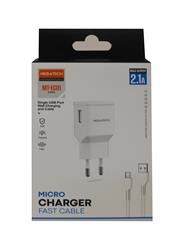 Megatech- EC01 2.1A  Ev Şarj+ Micro Kablo Hızlı Şarj