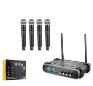 Hadron Hdx2792 Kablosuz 4-Mikrofon Vhf Siyah