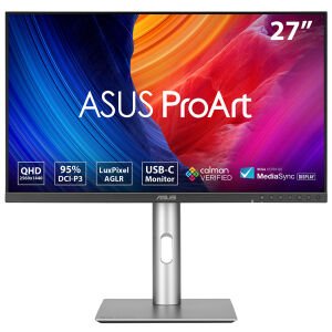 ASUS 27 IPS PROART PA278CFRV 5MS 100hz HDMI-DP-TYPE-C Grafik Tasarım Monitör (2560 X 1440)